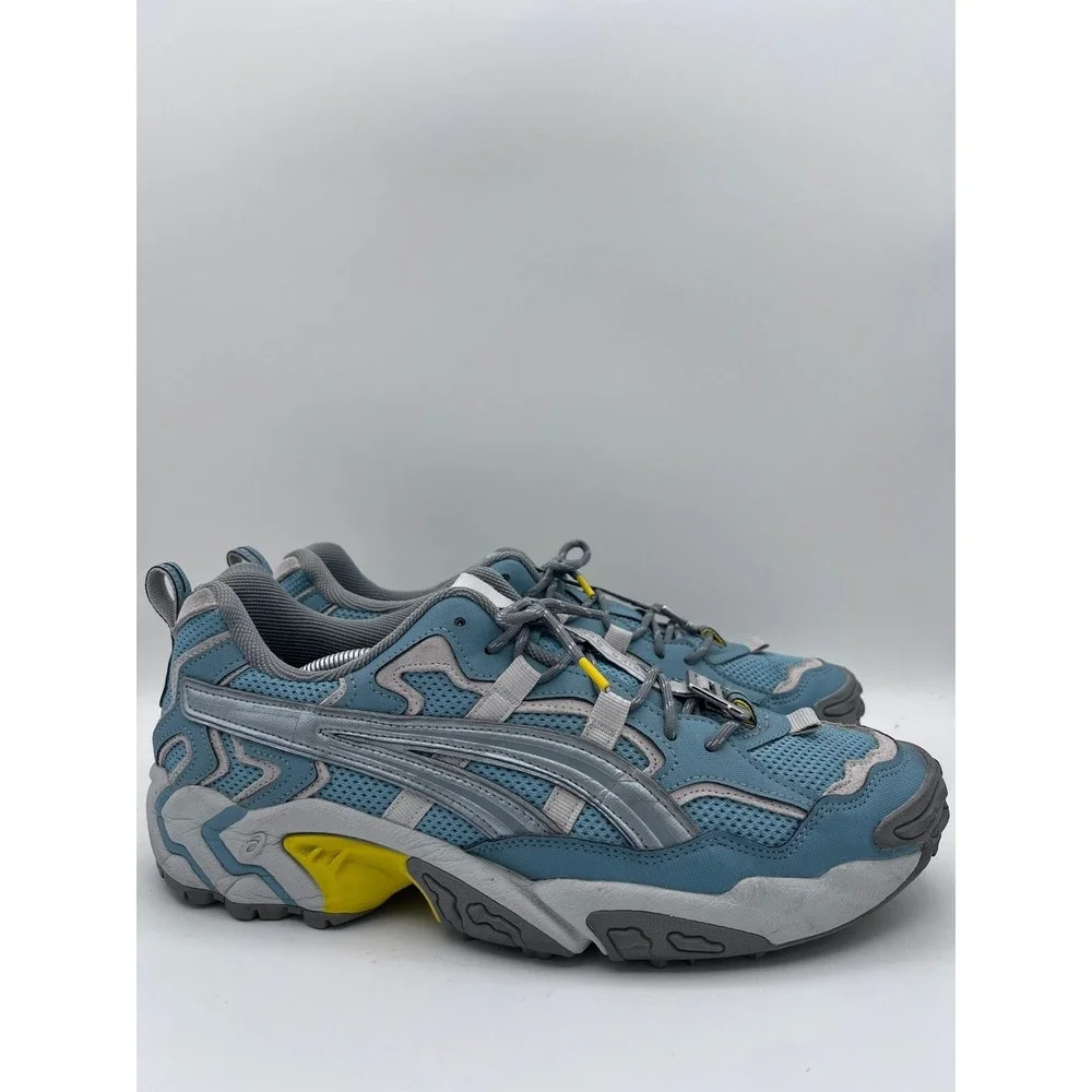 Asics Gel-Nandi Blue‎ Grey Yellow Trail Running Sneakers 1021A489 Mens 13